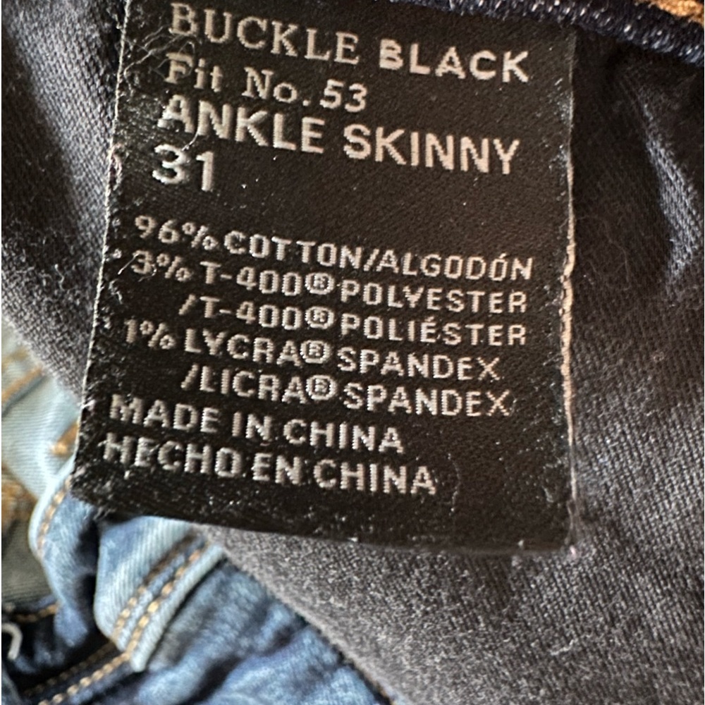 Buckle Black Jeans